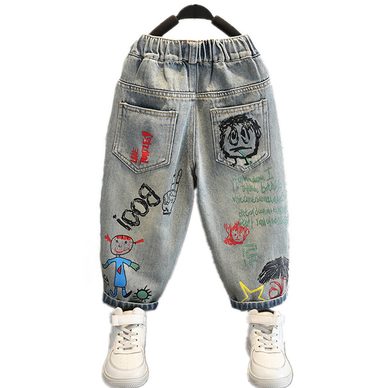 Dżinsy dla chłopca, odzież dzi – Summer Clothing Drawing recenzja i cena